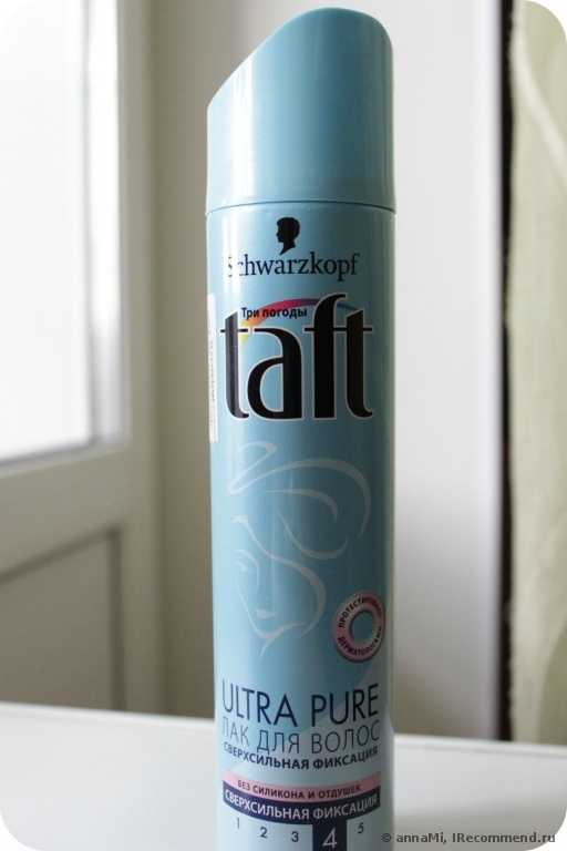 Лак для волос Taft  Ultra Pure без силикона и отдушек - фото