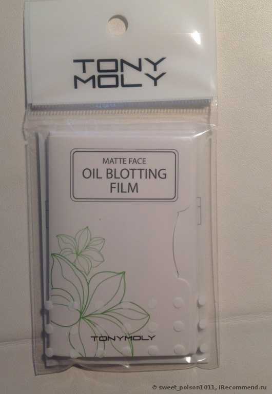 Матирующие салфетки TONY MOLY для лица "Matte Face Oil Blotting Film" - фото