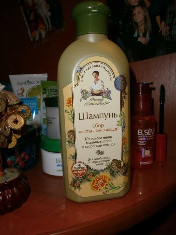 Шампунь Рецепты бабушки Агафьи СБОР восстанавливающий на основе пяти мыльных трав и кедрового настоя - фото