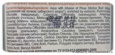 Шампунь Рецепты бабушки Агафьи СБОР восстанавливающий на основе пяти мыльных трав и кедрового настоя - фото