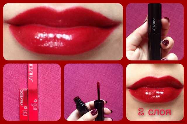 Помада-блеск Shiseido "Lacquer Rouge" - фото