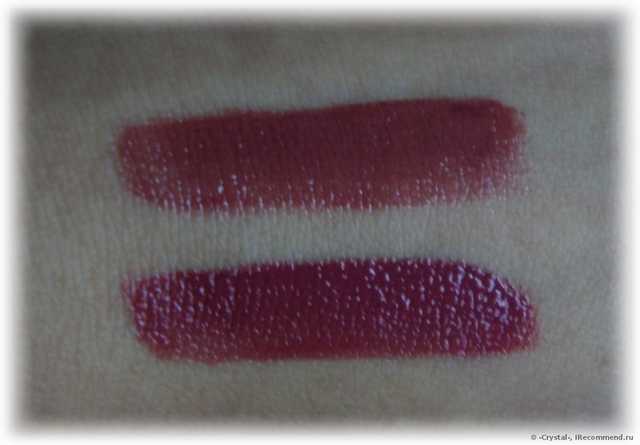 Shiseido Lacquer Rouge - RS 723 Hellebore (сверху) и RD 529 Tango (снизу)