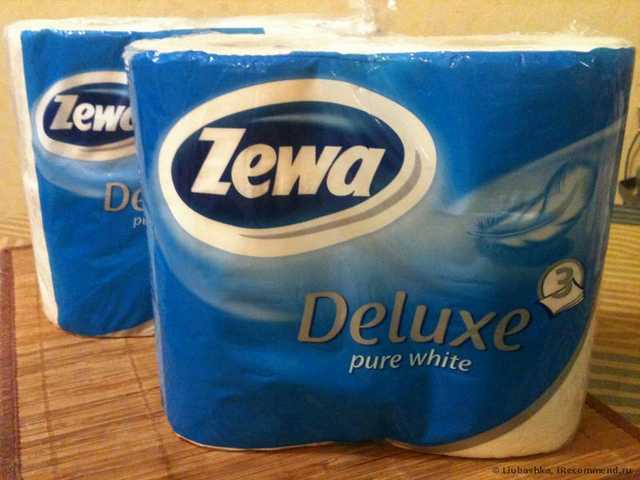 Туалетная бумага Zewa Delux Pure White белая - фото