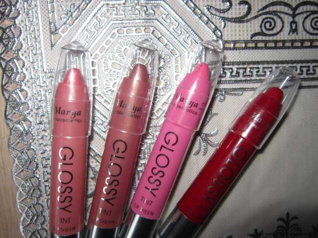 Помада-карандаш для губ Marya K Glossy tint lip sheen - фото