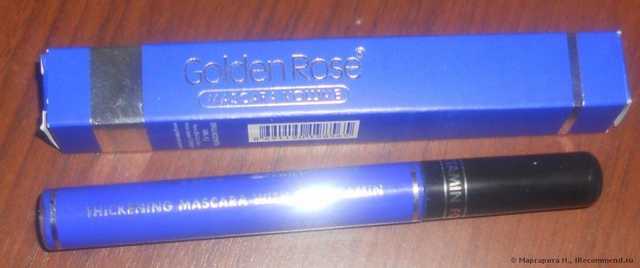 Тушь для ресниц Golden Rose mascara volume голубая - фото