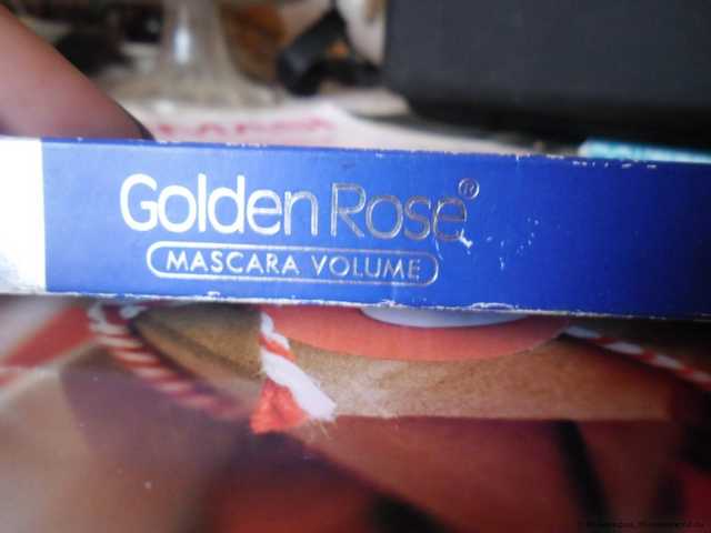 Тушь для ресниц Golden Rose mascara volume голубая - фото