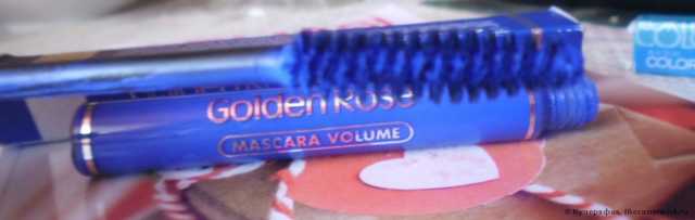 Тушь для ресниц Golden Rose mascara volume голубая - фото