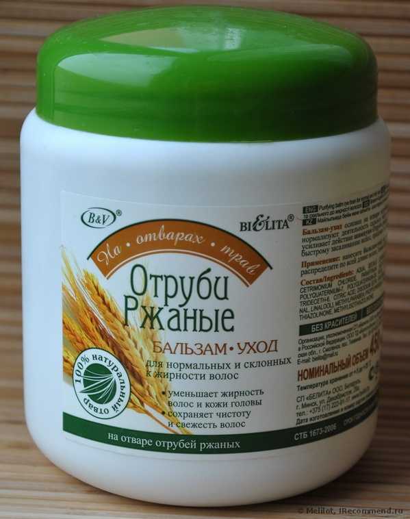 Бальзам для волос Белита-Витэкс Отруби ржаные (для нормальных и склонных к жирности волос) - фото