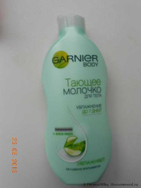 Молочко для тела Garnier Природная забота. С Бифидокомплексом. Алоэ вера. - фото