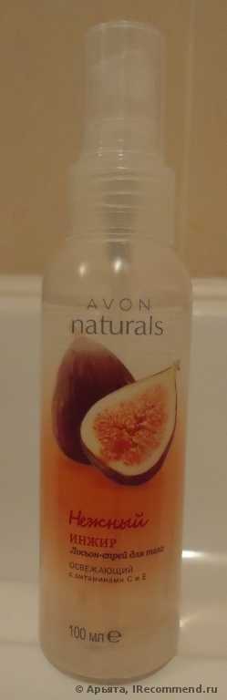 Спрей для тела Avon Освежающий с витаминами С и Е "Нежный инжир" - фото