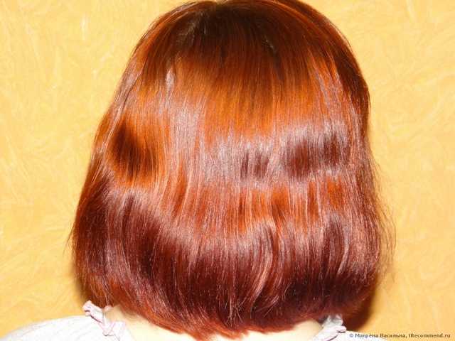 Волосы окрашенные коричневой Lady Henna
