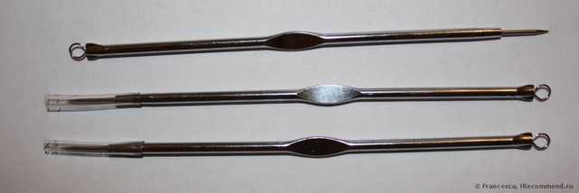 Инструмент для чистки лица и пор Aliexpress 2 x Stainless Steel Blackhead Pimples Acne Needle Tool - фото