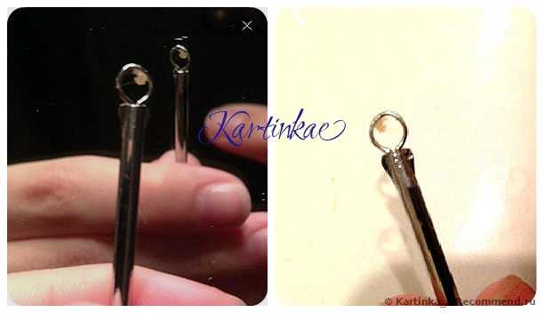 Инструмент для чистки лица и пор Aliexpress 2 x Stainless Steel Blackhead Pimples Acne Needle Tool - фото
