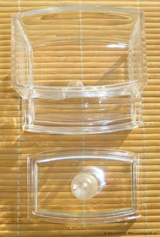 Органайзер Buyincoins Clear Acrylic Q-tip Holder Box Cotton Swabs Stick Storage Cosmetic Makeup Case - фото