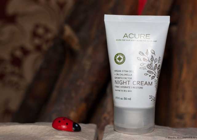 Крем для лица ночной  Acure Organics   Night cream  Argan Stem Cell - фото
