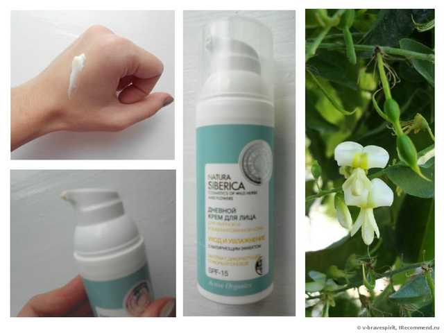 Дневной крем для лица Natura Siberica "Уход и увлажнение" с матирующим эффектом. Для жирной и комбинированной кожи - фото