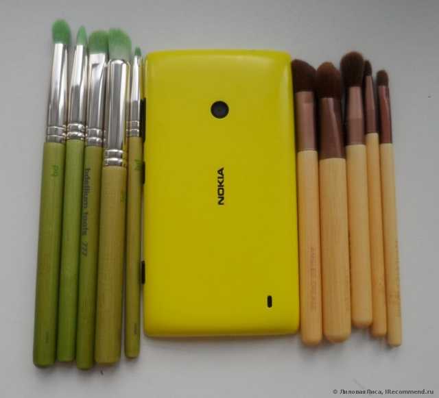 Кисти для макияжа Bdellium Tools Green Bambu Series, Smoky Eyes, 5 Piece Brush Set - фото