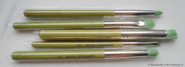 Кисти для макияжа Bdellium Tools Green Bambu Series, Smoky Eyes, 5 Piece Brush Set - фото
