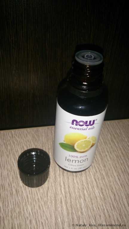 Эфирное масло Now Foods Organic Essential Oils, Lemon, 1 fl oz (30 ml) - фото