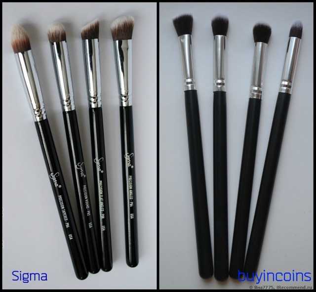 Кисти для макияжа Buyincoins Silver Soft Synthetic Small Cosmetic Blending Foundation Concealer Brushes Set 01 - фото