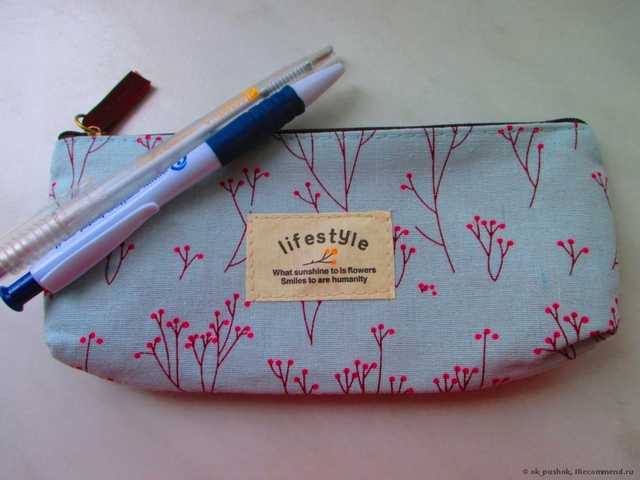 Косметичка Aliexpress   Hot Sale New Flower Floral Pencil Pen Canvas Case Cosmetic Makeup Tool Bag Storage Pouch Purse - фото