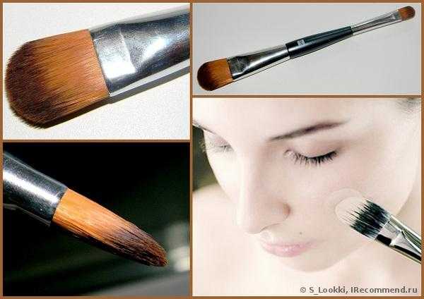 Кисть для тональной основы макияжа и консилера QVS perfection brush - фото