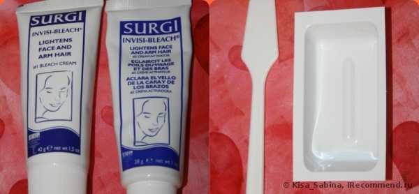 Крем для обесцвечивания волос Surgi Invisi-Bleach для лица и рук - фото