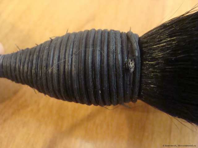 Кисть для макияжа Buyincoins Pro Cosmetic Goat Hair Makeup Rattan Brush Blush Face Powder Foundation - фото