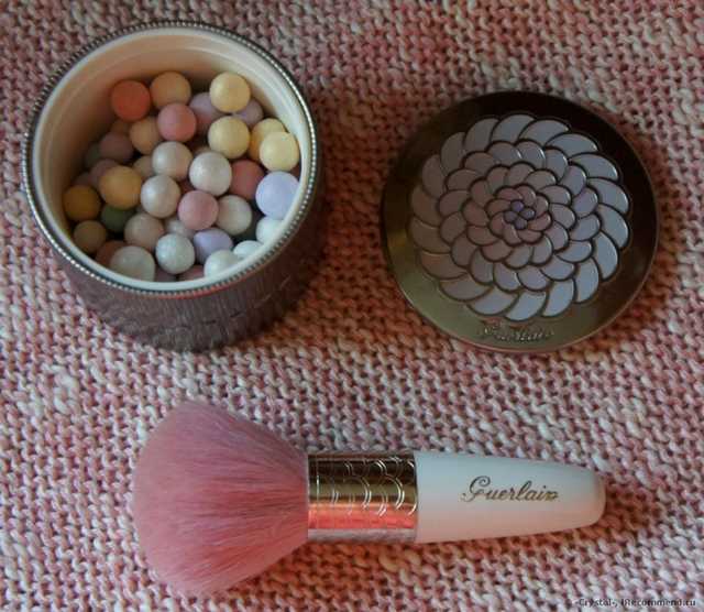 Guerlain Meteorites Powder Brush и Guerlain Meteorites 01 Teint Rose