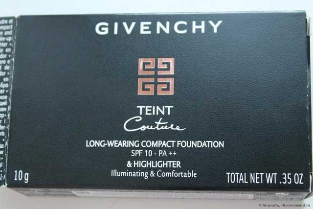Коробочка от пудры Givenchy Teint Couture Compact SPF 10