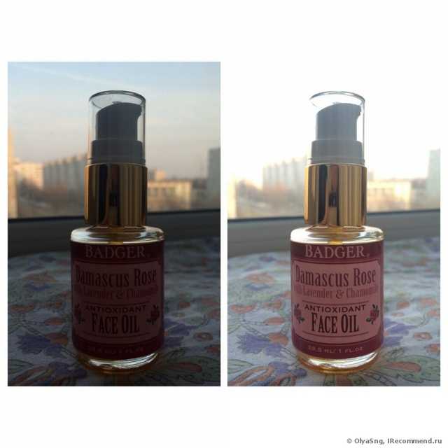 Масло косметическое Badger Company Antioxidant Face Oil, Damascus Rose with Lavender & Chamomile - фото