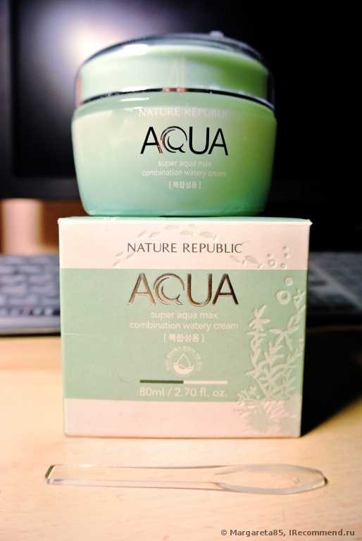 Интенсивный увлажняющий крем для лица  Nature Republic    Super Aqua Max Watery Cream - фото