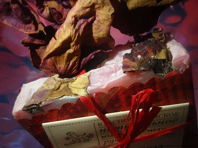 Мыло ручной работы Краснополянское "Суданская роза" - фото