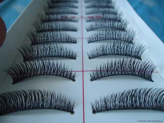 Ресницы накладные Buyincoins 10 Pair Thickl Black Long False Eyelashes Eye Lashes Makeup #P31 - фото
