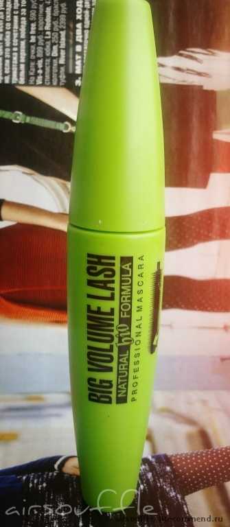 Тушь для ресниц Eveline big volume lash Natural bio formula - фото
