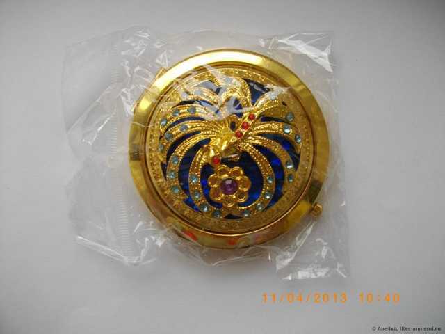 Зеркало Tinydeal Chinese Culture Characteristic Exquisite Golden Compact Mirror Favor Mirrow looking Glass - Assorted Color & Pattern FCE-39741 - фото