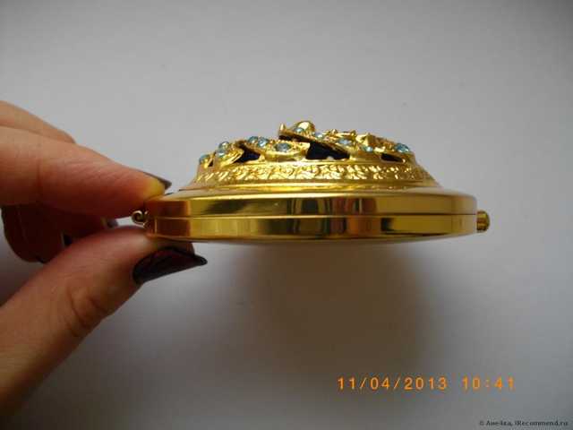 Зеркало Tinydeal Chinese Culture Characteristic Exquisite Golden Compact Mirror Favor Mirrow looking Glass - Assorted Color & Pattern FCE-39741 - фото