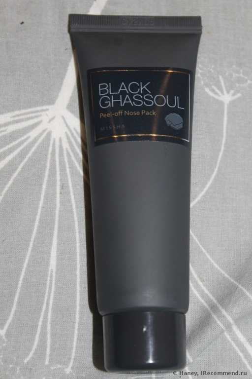Маска-плёнка для носа Missha Black Ghassoul Peel Off Nose Pack - фото