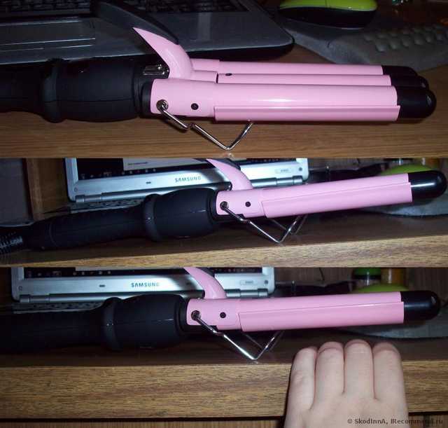 Щипцы для завивки Aliexpress Тройная плойка для волос Hot slling Lcd egg rolls stick hair roller tube hair sticks 3 barreles wave iron - фото