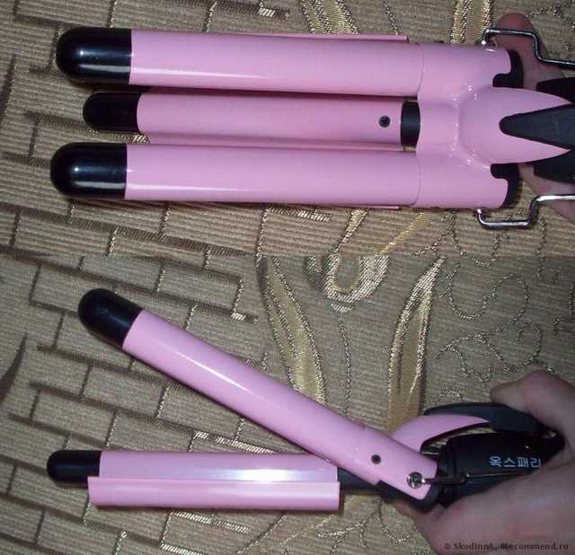 Щипцы для завивки Aliexpress Тройная плойка для волос Hot slling Lcd egg rolls stick hair roller tube hair sticks 3 barreles wave iron - фото