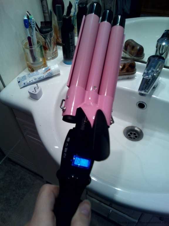 Щипцы для завивки Aliexpress Тройная плойка для волос Hot slling Lcd egg rolls stick hair roller tube hair sticks 3 barreles wave iron - фото