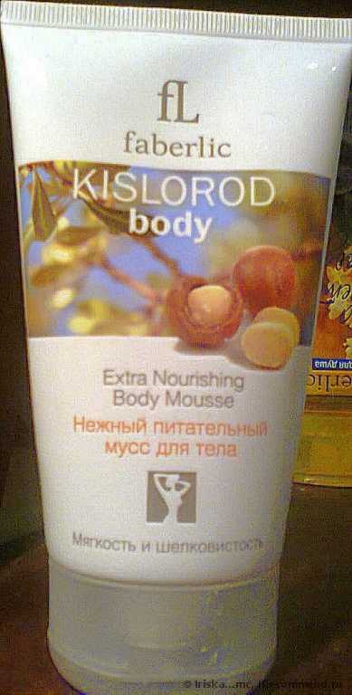 Нежный питательный мусс для тела Faberlic Kislorod Body - фото