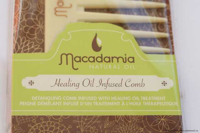 Гребень Macadamia Natural Oil Healing Oil Infused Comb - фото