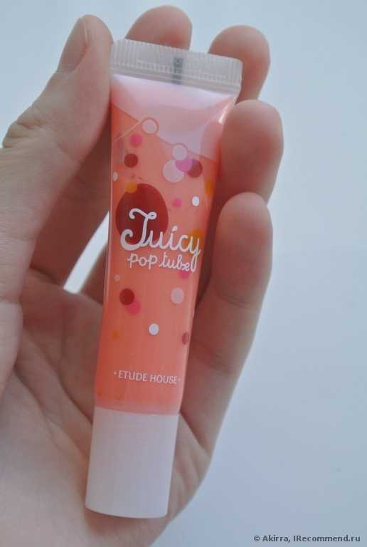 Блеск для губ ETUDE HOUSE Juicy pop tube lip gloss 8 types - фото