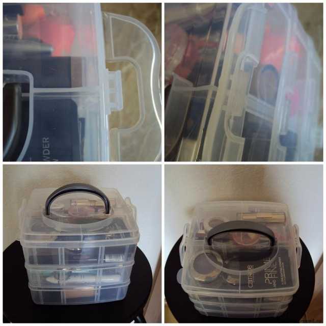 Кейс для хранения косметики Buyincoins 3 Layer Multi Volume Storage Box Case Nail Art Craft - фото