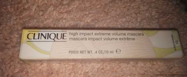 Тушь для ресниц CLINIQUE high impact extreme volume mascara black - фото