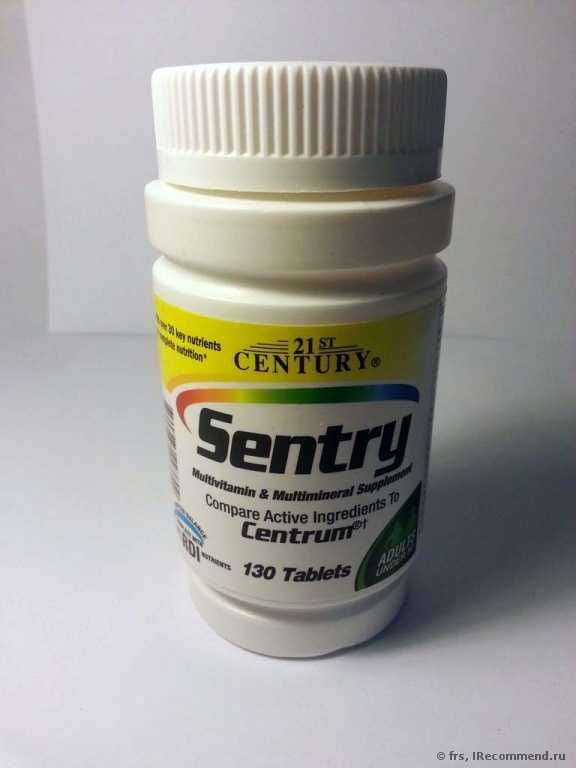 Витамины 21st Century Health Care Sentry, Multivitamin & Multimineral Supplement - фото