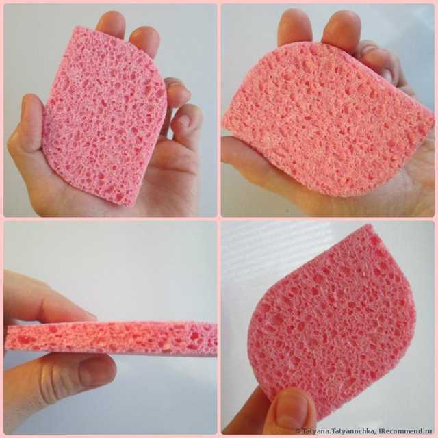 Губка для лица Oriflame Мягкий спонж для умывания из целлюлозы.  Pink Face Sponge. - фото
