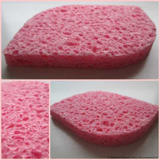 Губка для лица Oriflame Мягкий спонж для умывания из целлюлозы.  Pink Face Sponge. - фото