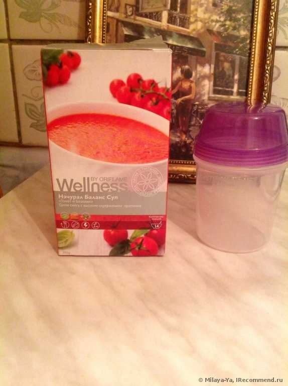 Суп Oriflame Wellness «Нэчурал баланс» Томат и Базилик / Natural Balance Soup Tomato & Basil - фото